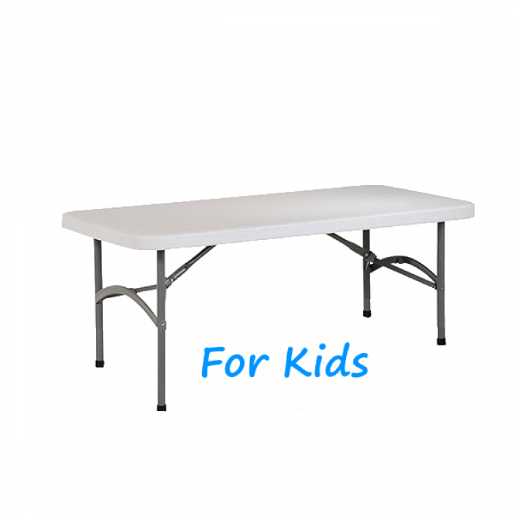 KIDS RECTANGULAR RESIN TABLE RENTAL