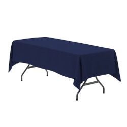 60 X 102 NAVY BLUE RECTANGULAR TABLECLOTH (6' TABLE)