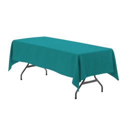 60 X 102 TEAL RECTANGULAR TABLECLOTH (6' TABLE)