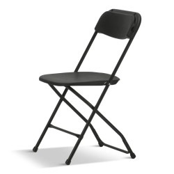 BLACK FOLDING CHAIR RENTAL