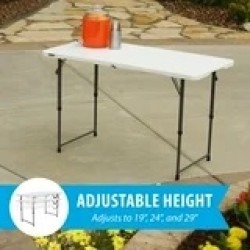 d34b68f9 5b95 426f 8e39 7a8ff8fa1a78.5c6fa07b72be416d23c269325b2a1 1 4' Fold-in-Half Adjustable Height Table Rental